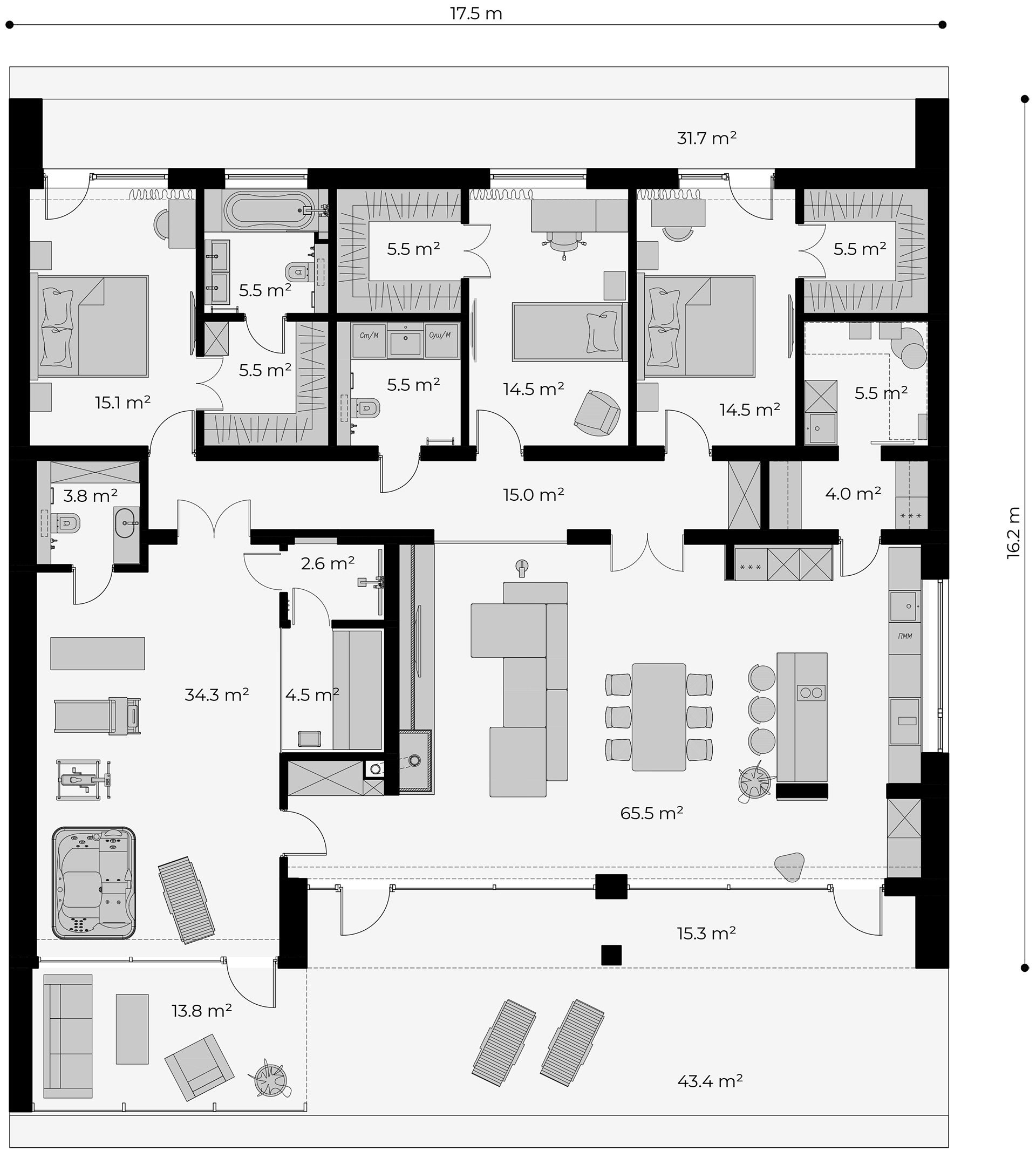 Plan Parter pentru AKOTTI Night Line 10