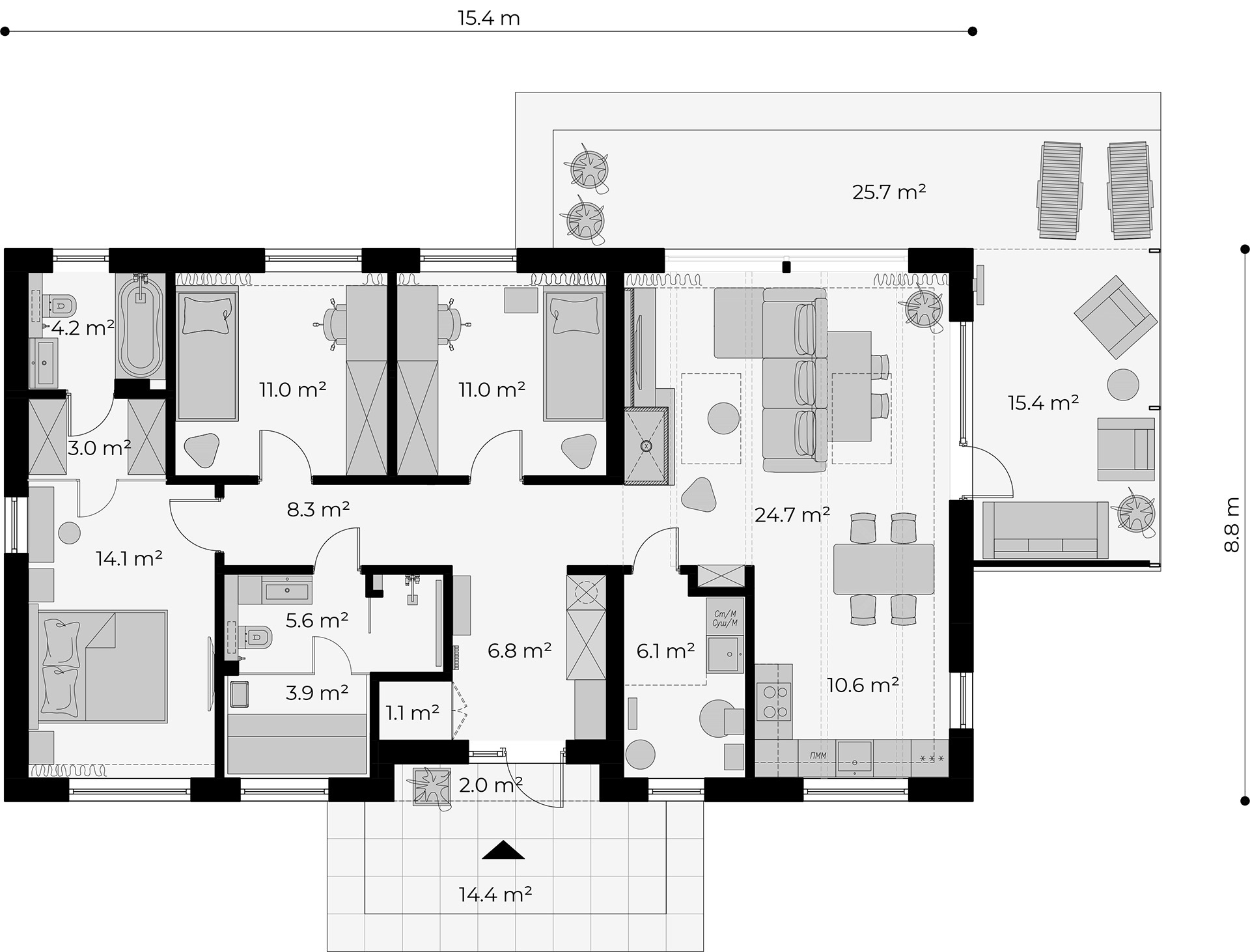 Plan Parter pentru MIKEA 3 Back